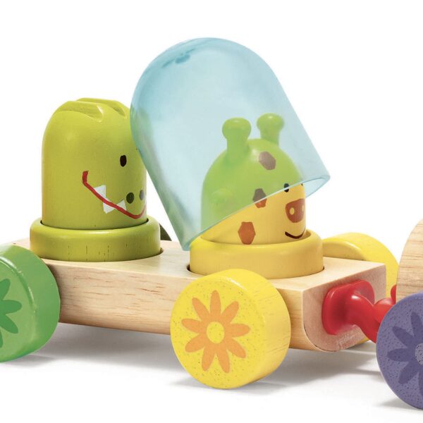 DJECO-Építhető, húzható- Szivárvány vonat