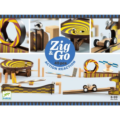 DJECO Zig & Go -45 darabos golyópálya