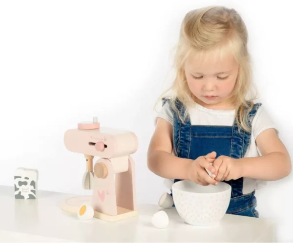 Játék konyhai mixer, LABEL.3webp Rózsaszín mixer szett