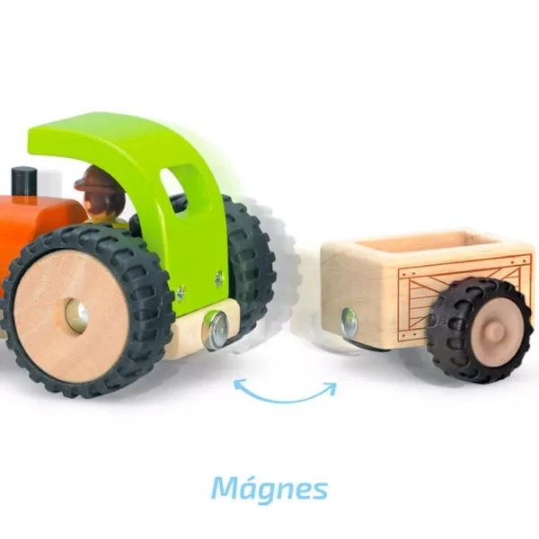 Játék traktor utánfutóval
