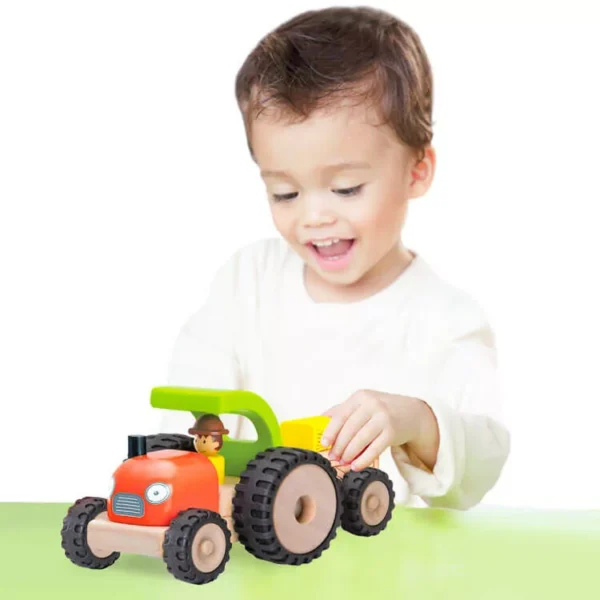 Játék traktor utánfutóval