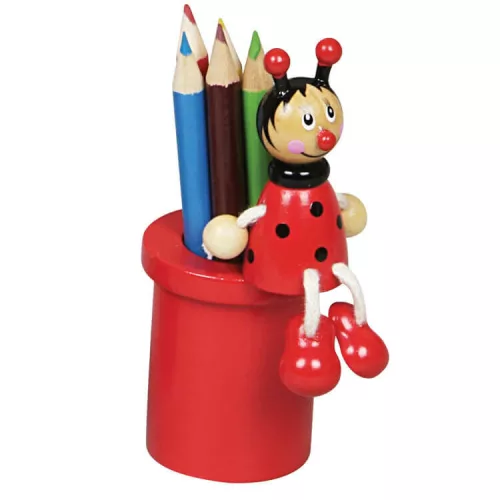 Katicás ceruzatartó ceruzákkal