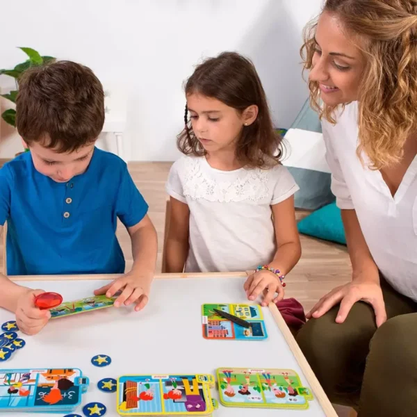 Miniland- érzelmi nyomozó, társas.2webp Miniland- Érzelem- nyomozó, társas játék