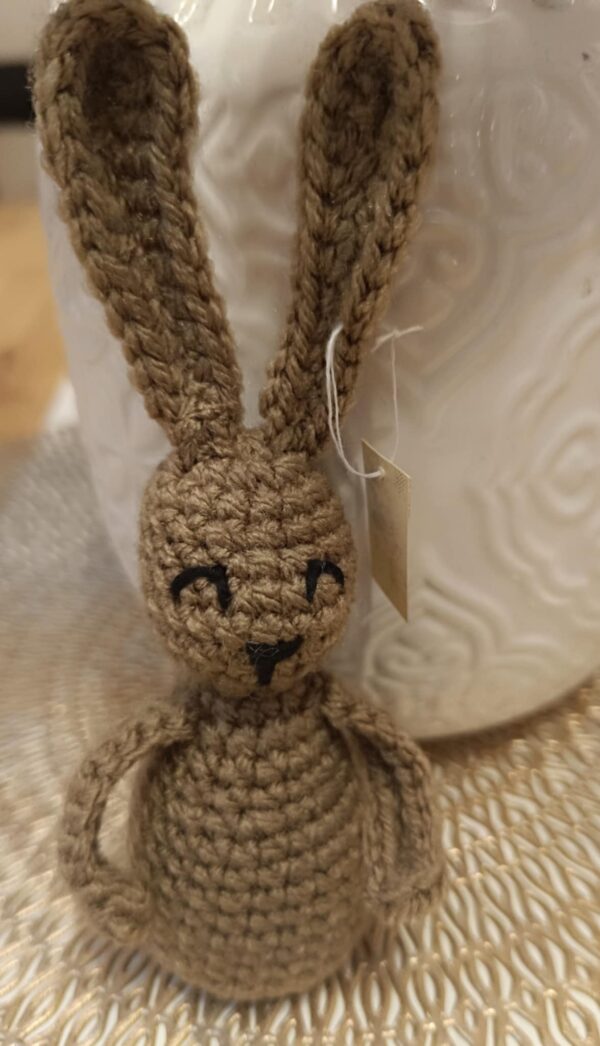 Amigurumi,Barna nyuszi figura