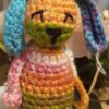 Amigurumi,Színes nyuszi figura