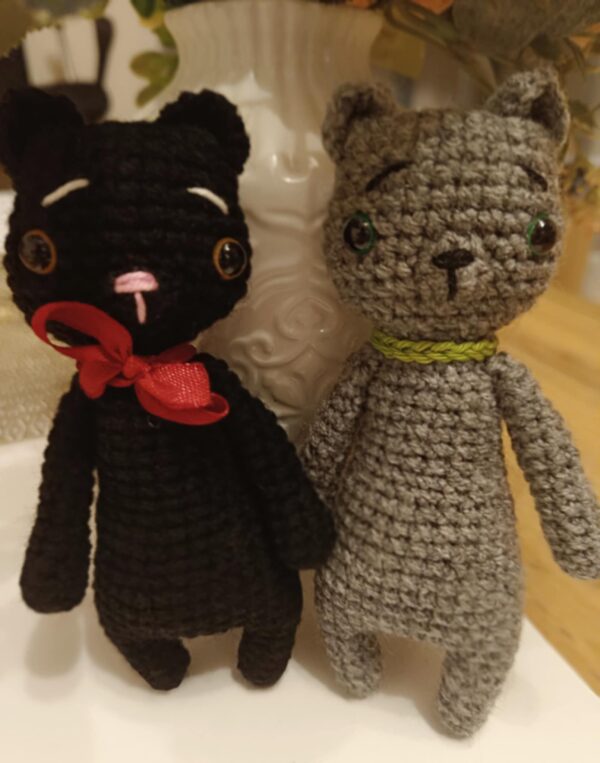 Amigurumi, cica páros