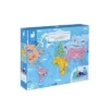 Janod- A világ látványosságai,oktató puzzle, 3D-s kiegészítőkkel