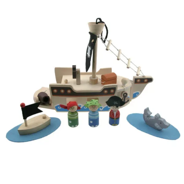 Kalózhajó tartozékokkal