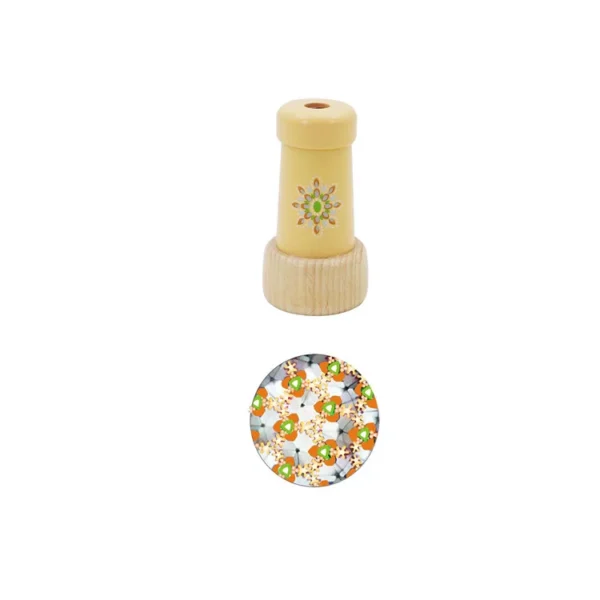 Kaleidoszkóp,pasztell színekben- sárga