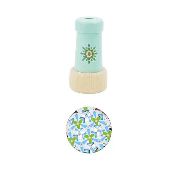 Kaleidoszkóp,pasztell színekben-  kék