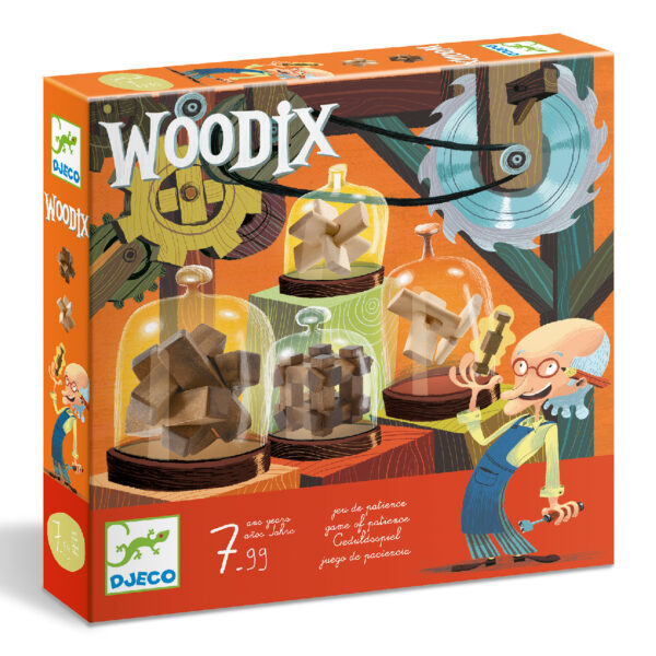DJECO- Woodix-Fa ördöglakat készlet