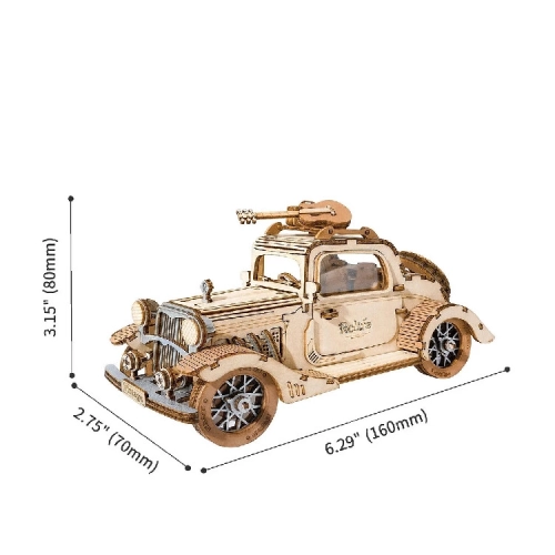 3D modell- oldtimer autó