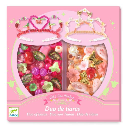 DJECO- Ékszerkészítő készlet- Páros tiara pink, tiara